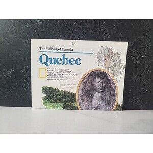 Map National Geographic The Making of Canada Quebec 1991